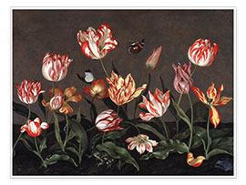 Poster  Still life with tulips - Johannes Bosschaert