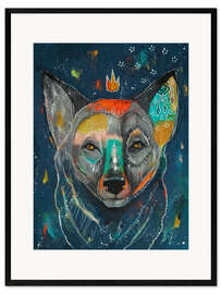Framed art print  King Wolf at dusk - Micki Wilde