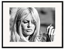 Framed art print  Brigitte Bardot - blown away - Celebrity Collection