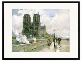 Framed art print  Notre Dame - Frederick Childe Hassam
