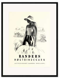 Framed art print  Randers Høstbindegarn (Danish) - Vintage Advertising Collection