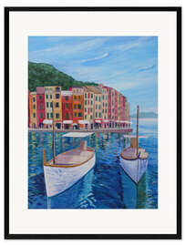 Framed art print  Portofino - Pearl of the Mediterranean on the Italian Riviera - M. Bleichner